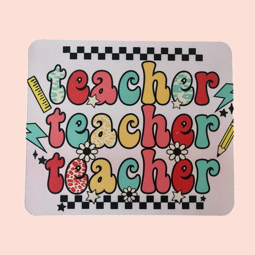 Colorful Teacher Mouse Pad